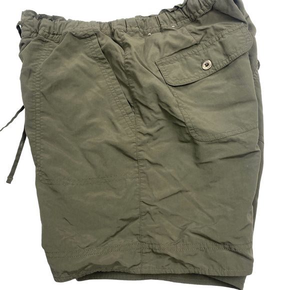 Patagonia Hiking Shorts Womens Size 10 Green 100% Nylon Pockets Drawstring - Picture 7 of 7